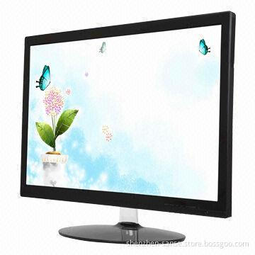 19.5-inch Black LED Monitor with Narrow Frame and Slim Design, CE, FCC, RoHS Marks